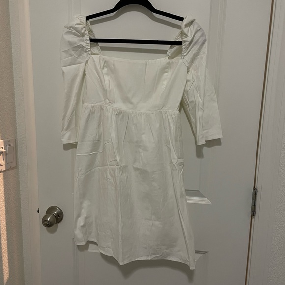 New🤍 Reformation Gibson Dress White - Picture 4 of 6